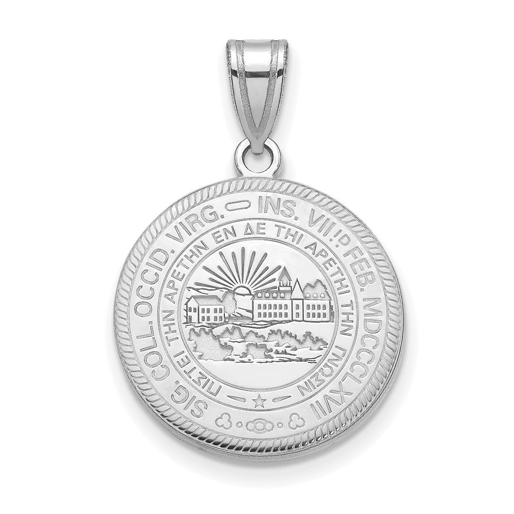 Sterlingsilber Rhodiniert Logoart West Virginia University Groß Wappen Anhänger