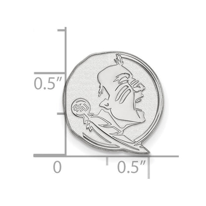 Sterlingsilber Rhodiniert Logoart Florida State University Anstecknadel