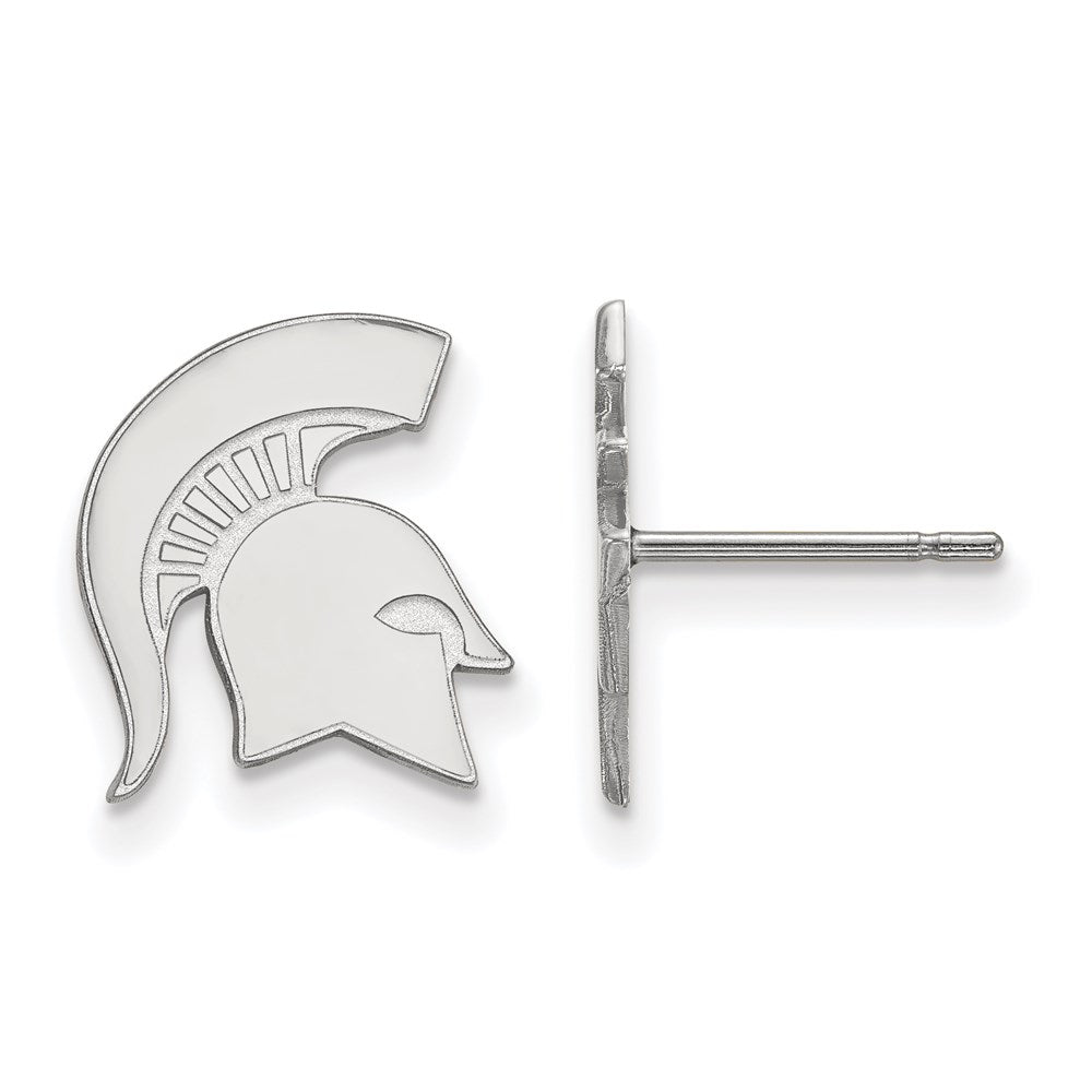Sterlingsilber Rhodiniert Logoart Michigan State University Spartan Klein Ohrstecker