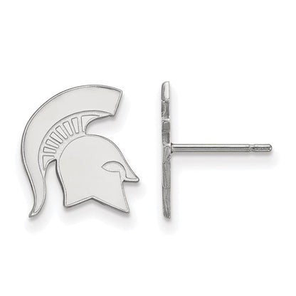 Sterlingsilber Rhodiniert Logoart Michigan State University Spartan Klein Ohrstecker