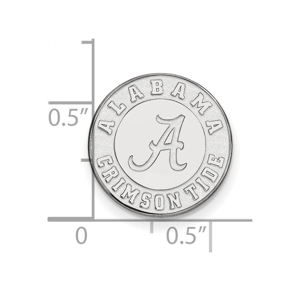 14K Weißgold Logoart University Of Alabama Crimson Tide Anstecknadel