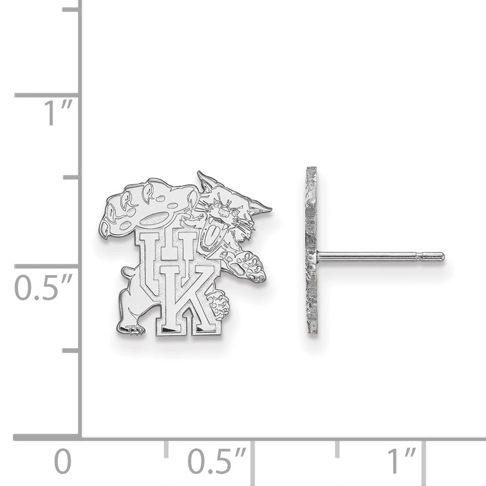 Sterlingsilber Rhodiniert Logoart University Of Kentucky U K Wildkatze Klein Ohrstecker