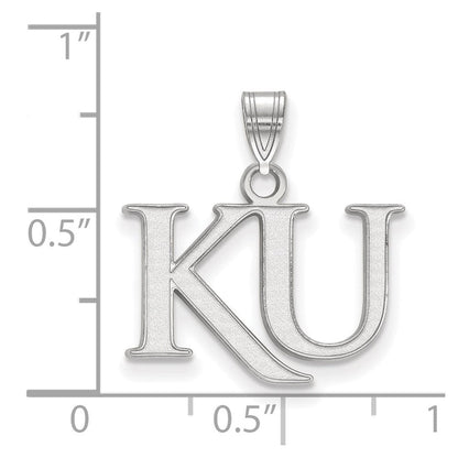 10K Weißgold Logoart University Of Kansas K U Klein Anhänger