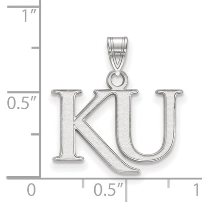 Sterlingsilber Rhodiniert Logoart University Of Kansas K U Klein Anhänger