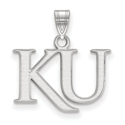 Sterlingsilber Rhodiniert Logoart University Of Kansas K U Klein Anhänger