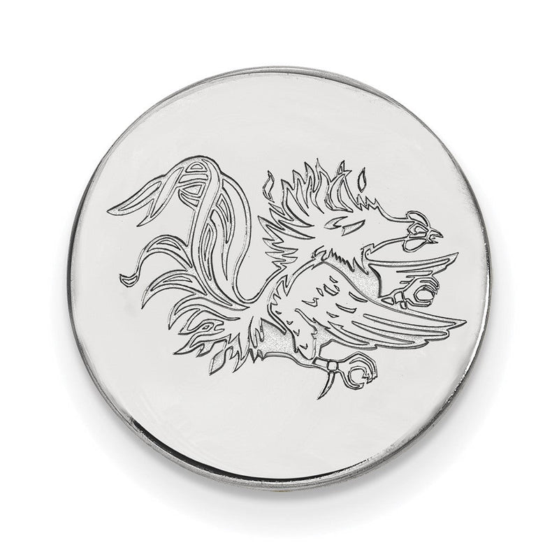 14K Weißgold Logoart University Of South Carolina Gamecock Anstecknadel