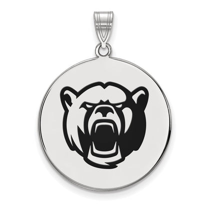 Sterlingsilber Rhodiniert Logoart Baylor University Extra Groß Emailliert Plättchen Anhänger