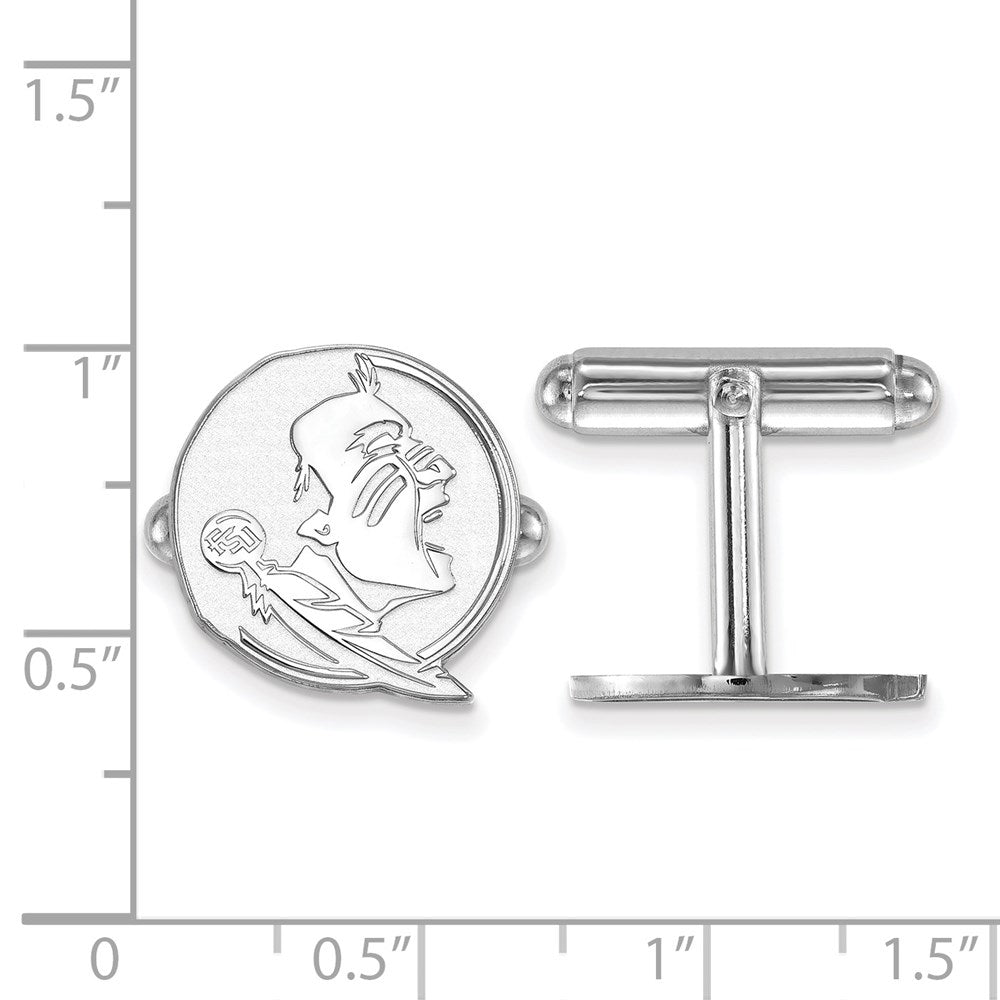 Sterlingsilber Rhodiniert Logoart Florida State University Manschette Knöpfe