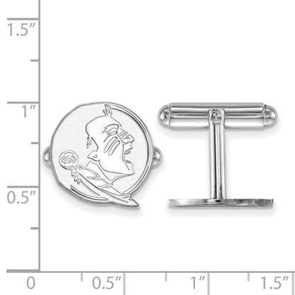 Sterlingsilber Rhodiniert Logoart Florida State University Manschette Knöpfe