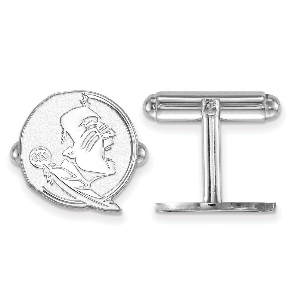 Sterlingsilber Rhodiniert Logoart Florida State University Manschette Knöpfe