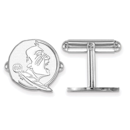 Sterlingsilber Rhodiniert Logoart Florida State University Manschette Knöpfe