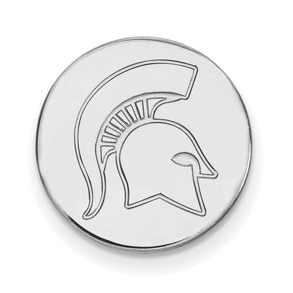 Sterlingsilber Rhodiniert Logoart Michigan State University Anstecknadel
