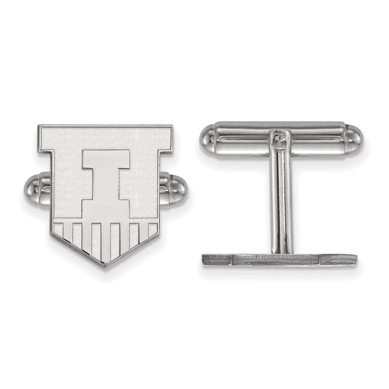 Sterlingsilber Rhodiniert Logoart University Of Illinois Manschette Knöpfe