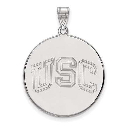 10K Weißgold University Of Southern California U S C Extra Groß Plättchen Anhänger