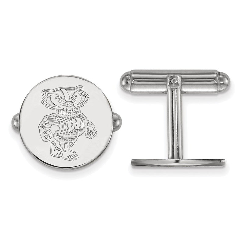 Sterlingsilber Rhodiniert Logoart University Of Wisconsin Manschette Knöpfe