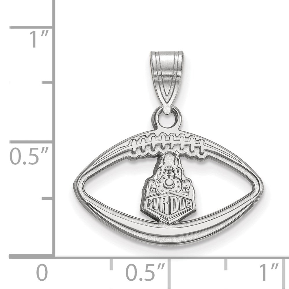 Sterlingsilber Rhodiniert Logoart Purdue University Boilermakers Zug Logo Football Anhänger
