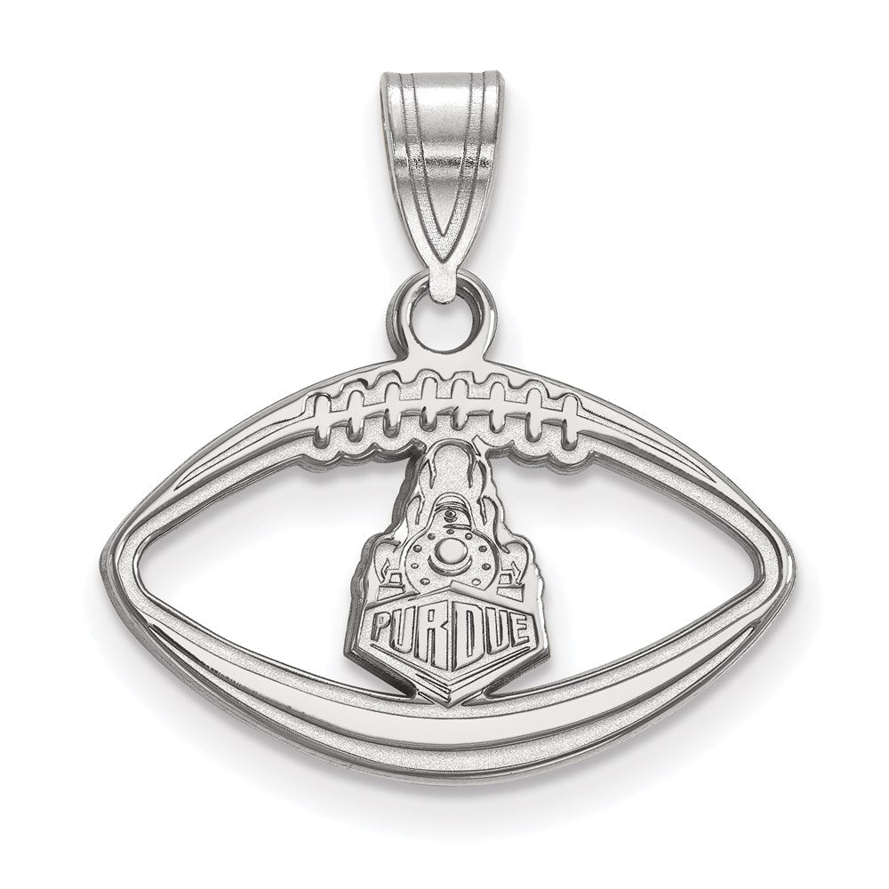 Sterlingsilber Rhodiniert Logoart Purdue University Boilermakers Zug Logo Football Anhänger