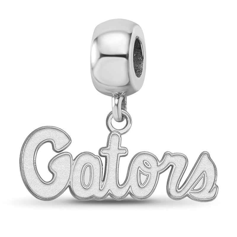 Sterlingsilber Rhodiniert Logoart U. Of Florida Gators Xs Hängend Perle