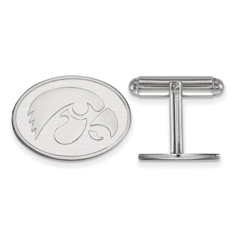 Sterlingsilber Rhodiniert Logoart University Of Iowa Manschette Knöpfe