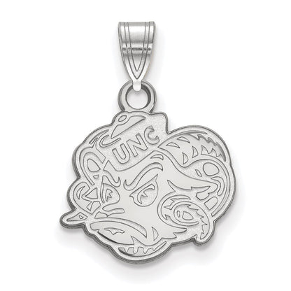 Sterlingsilber Rhodiniert Logoart University Of North Carolina Ram Klein Anhänger