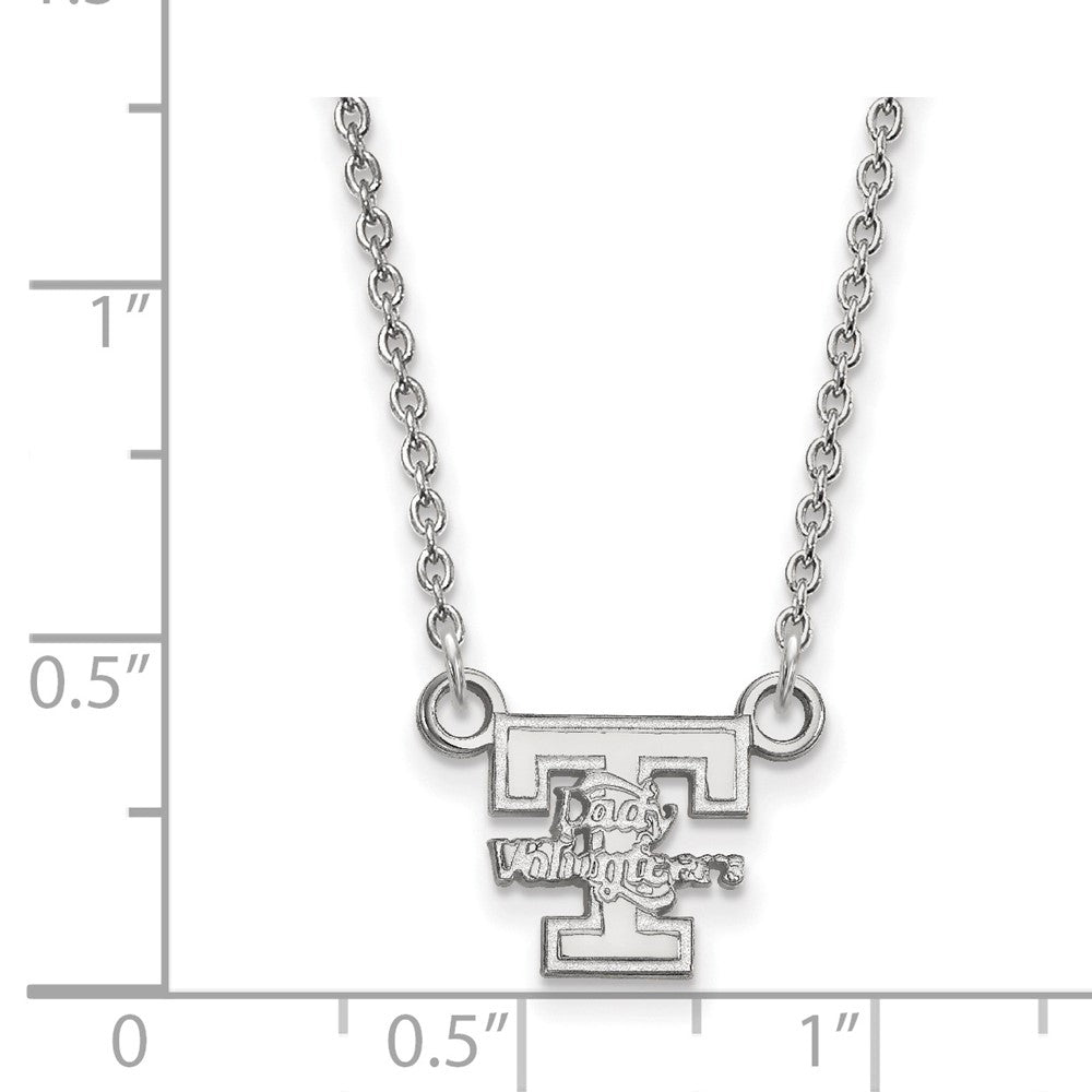 Sterlingsilber Rhodiniert Logoart University Of Tennessee Damen Volunteers Klein Anhänger 18 Zoll Halskette