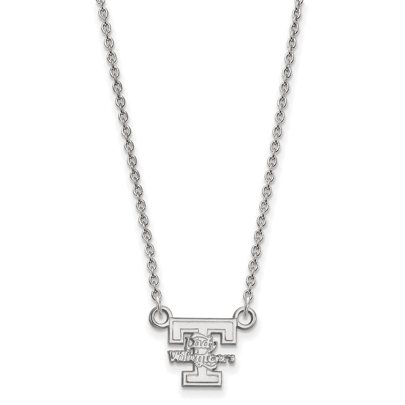 Sterlingsilber Rhodiniert Logoart University Of Tennessee Damen Volunteers Klein Anhänger 18 Zoll Halskette