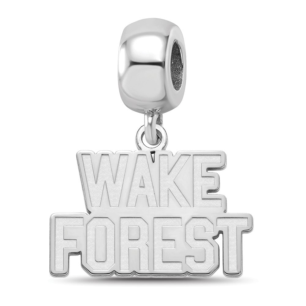 Sterlingsilber Rhodiniert Logoart Wake Forest University Sm Hängend Perle