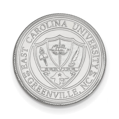 14K Weißgold Logoart Ost Carolina University Wappen Anstecknadel