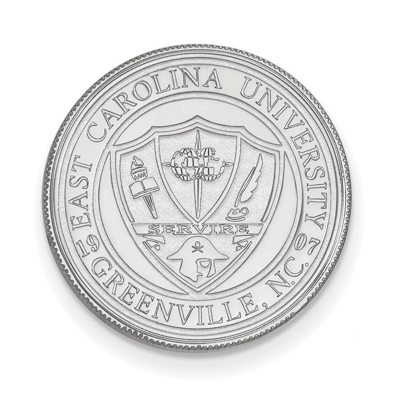 14K Weißgold Logoart Ost Carolina University Wappen Anstecknadel