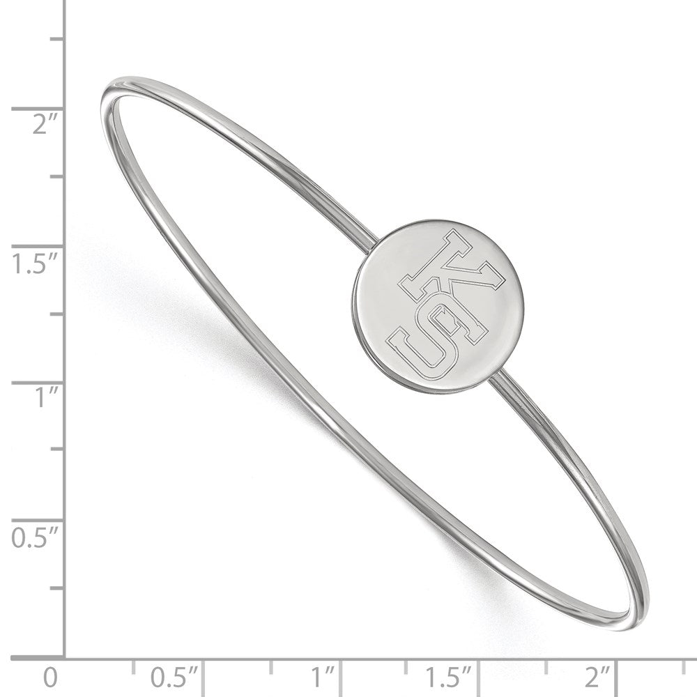 Sterlingsilber Rhodiniert Logoart Kansas State University Armreif Schieber auf