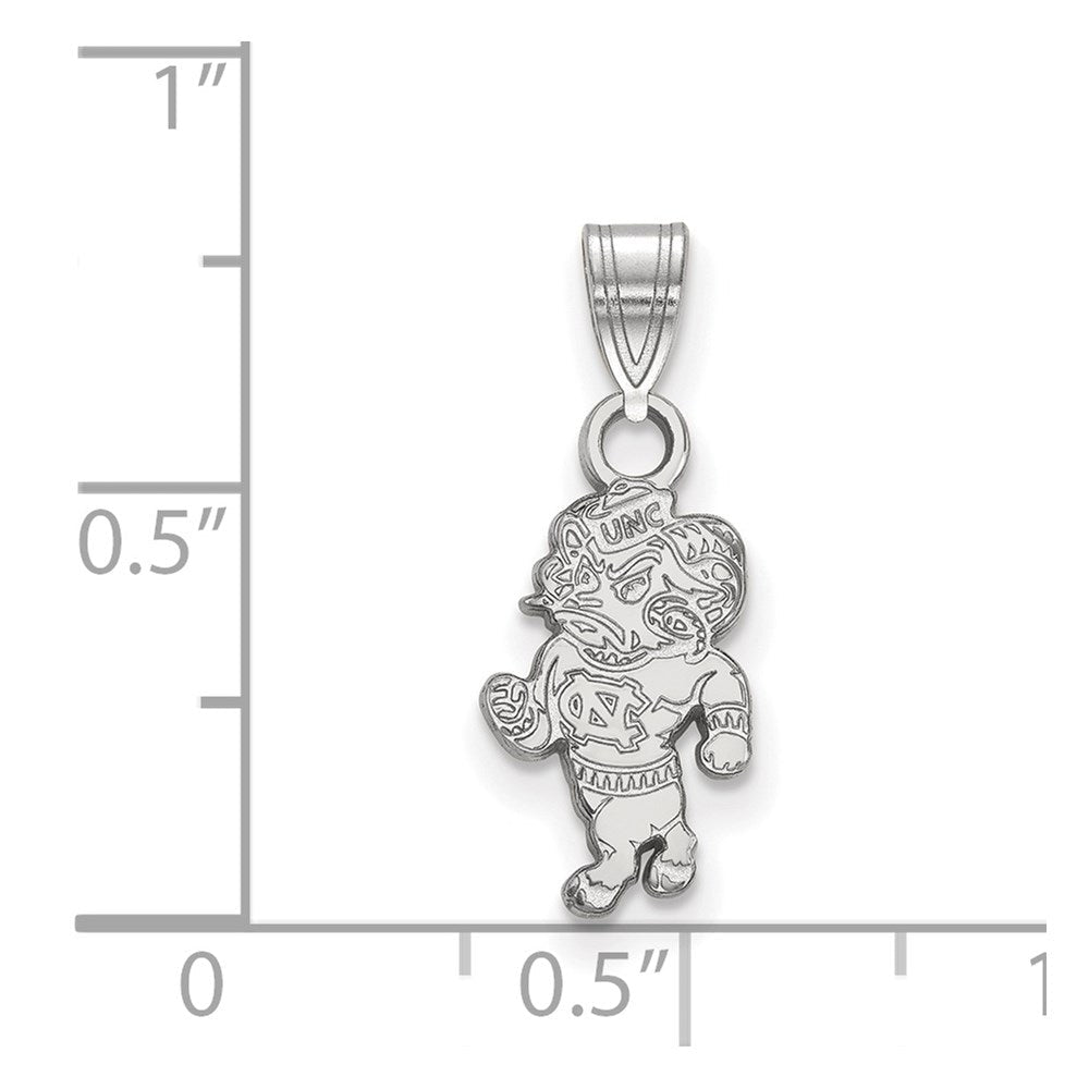 Sterlingsilber Rhodiniert Logoart University Of North Carolina Ram Klein Anhänger