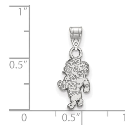 Sterlingsilber Rhodiniert Logoart University Of North Carolina Ram Klein Anhänger