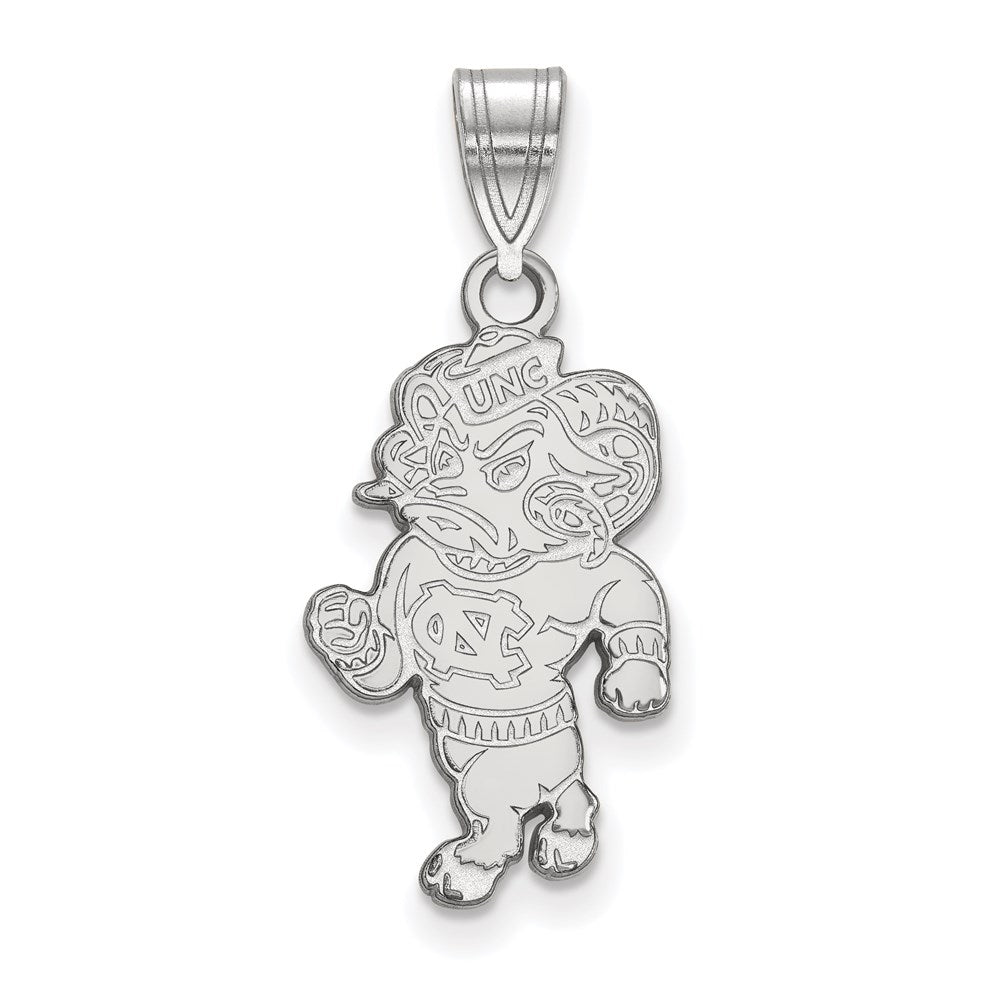 Sterlingsilber Rhodiniert Logoart University Of North Carolina Ram Groß Anhänger