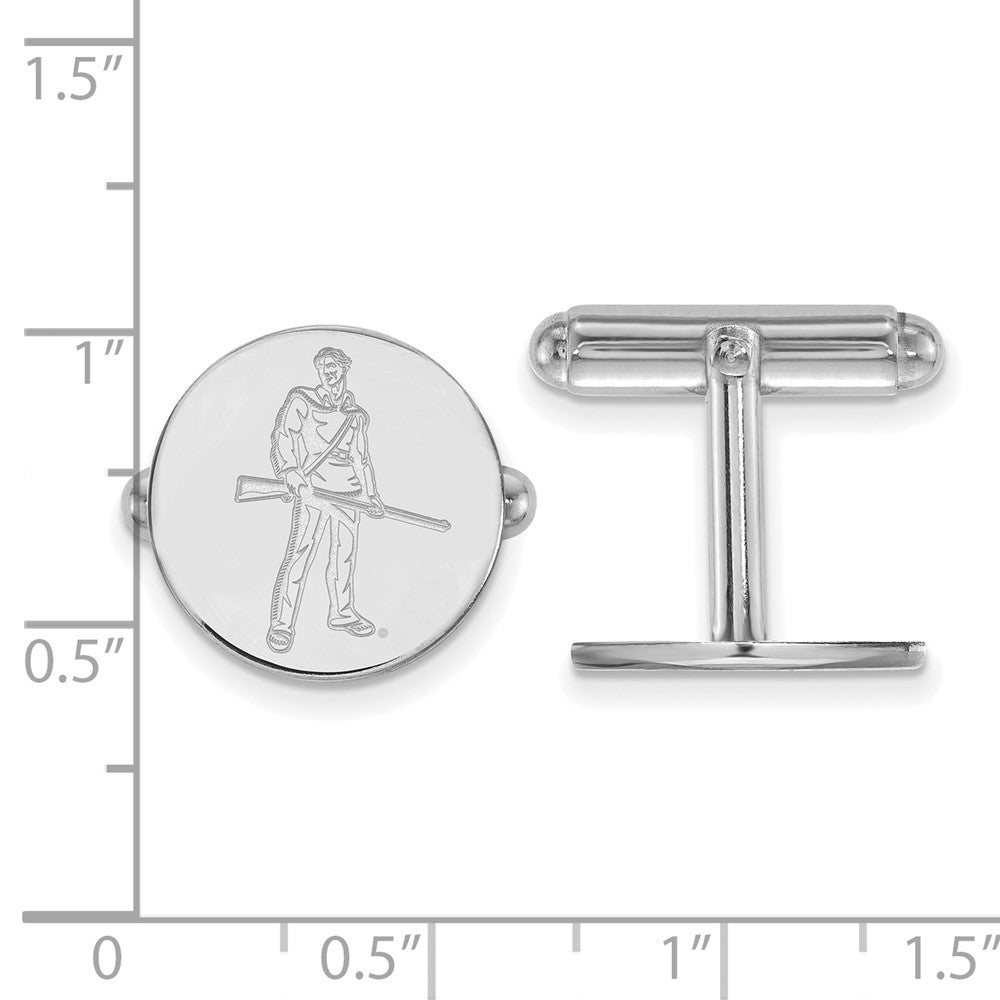 Sterlingsilber Rhodiniert Logoart West Virginia University Manschette Knöpfe