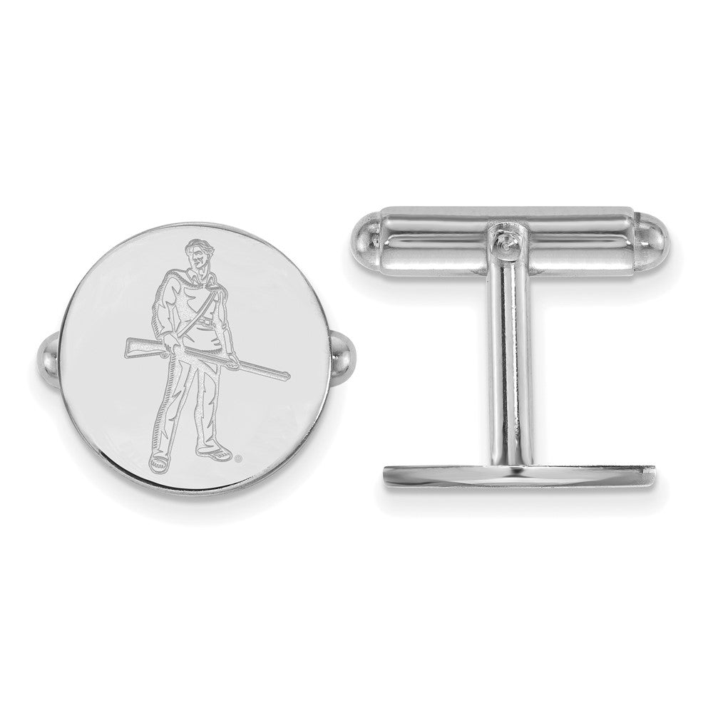 Sterlingsilber Rhodiniert Logoart West Virginia University Manschette Knöpfe