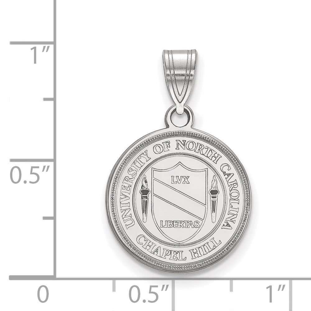 14K Weißgold Logoart University Of North Carolina Mittel Wappen Anhänger