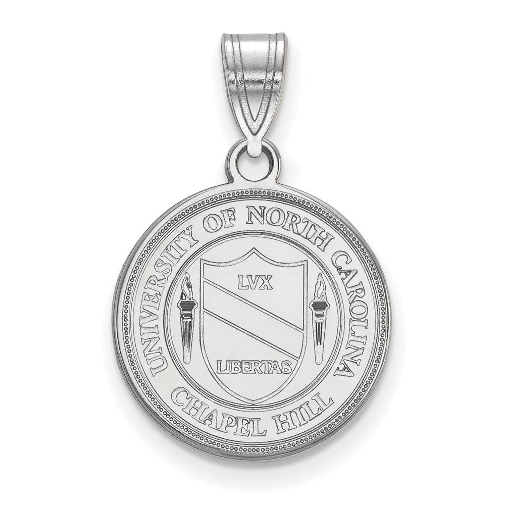 Sterlingsilber Rhodiniert Logoart University Of North Carolina Mittel Wappen Anhänger