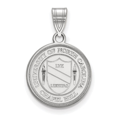 14K Weißgold Logoart University Of North Carolina Mittel Wappen Anhänger