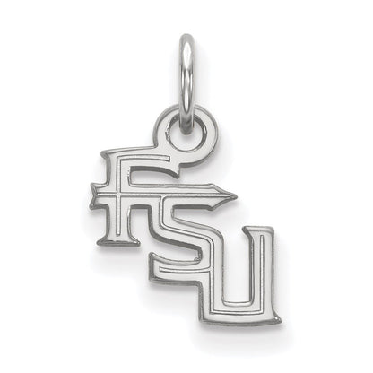 Sterlingsilber Rhodiniert Logoart Florida State University F S U Extra Klein Anhänger
