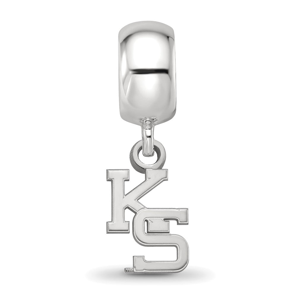 Sterlingsilber Rhodiniert Logoart Kansas State University Xs Hängend Perle