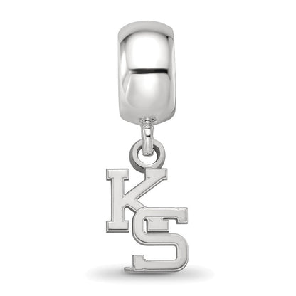 Sterlingsilber Rhodiniert Logoart Kansas State University Xs Hängend Perle