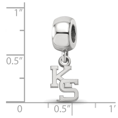 Sterlingsilber Rhodiniert Logoart Kansas State University Xs Hängend Perle