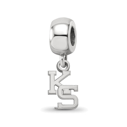 Sterlingsilber Rhodiniert Logoart Kansas State University Xs Hängend Perle