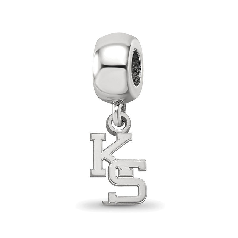 Sterlingsilber Rhodiniert Logoart Kansas State University Xs Hängend Perle