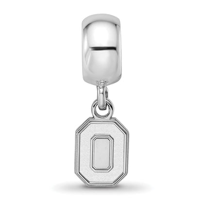 Sterlingsilber Rhodiniert Logoart Ohio State University Xs Hängend Perle