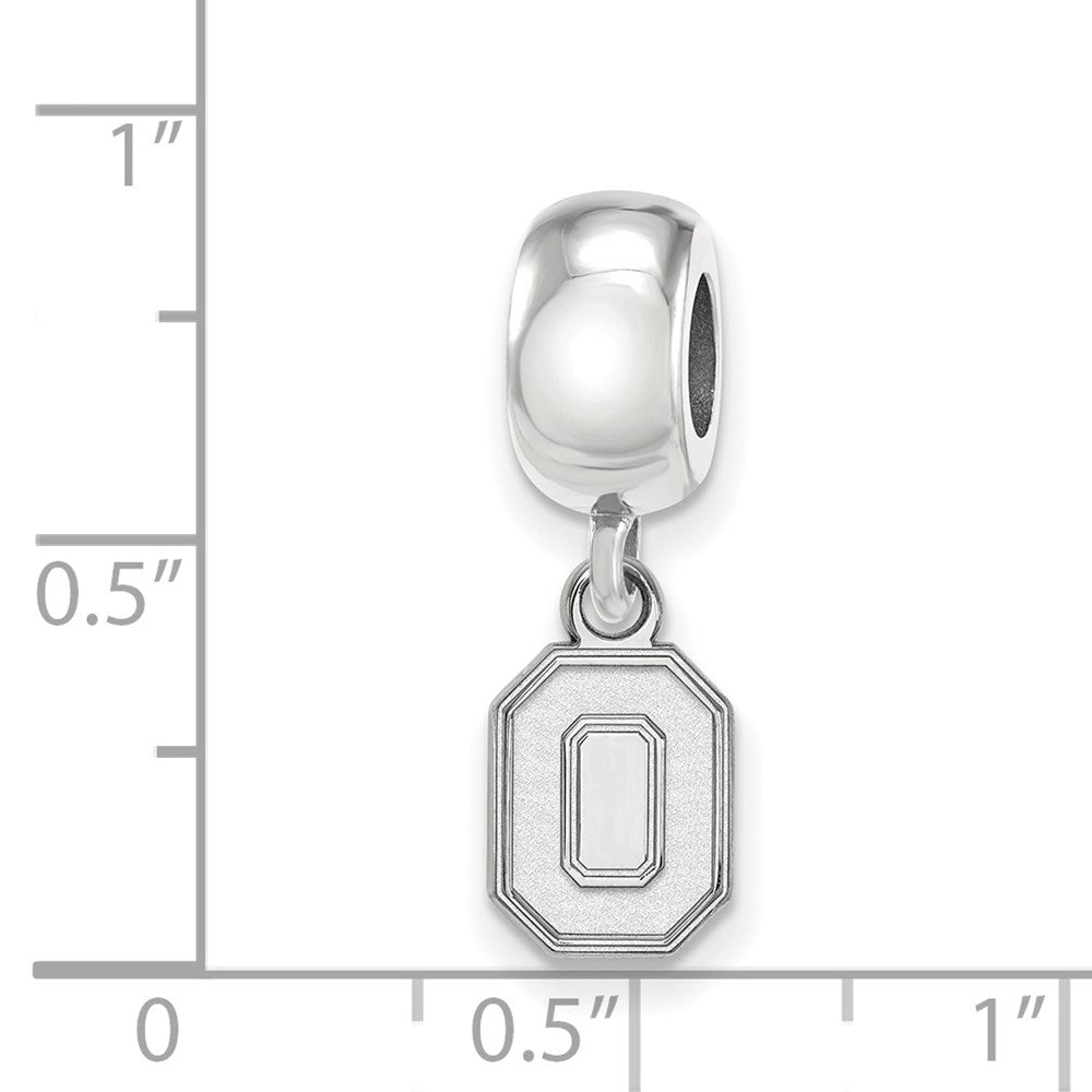 Sterlingsilber Rhodiniert Logoart Ohio State University Xs Hängend Perle