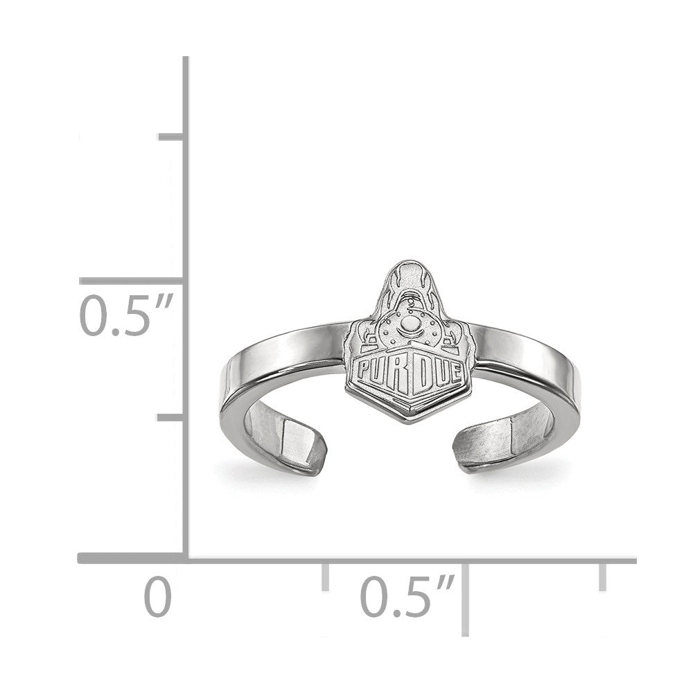 Sterlingsilber Rhodiniert Logoart Purdue University Boilermakers Zug Logo Zehenring