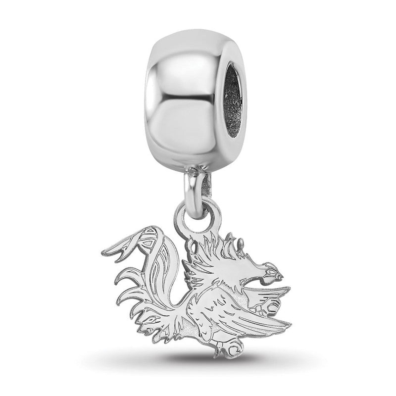 Sterlingsilber Rhodiniert Logoart U. Of South Carolina Xs Hängend Perle