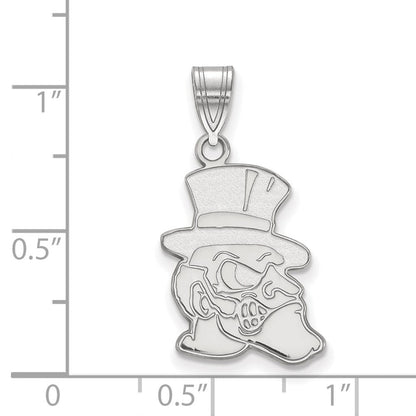 Sterlingsilber Rhodiniert Logoart Wake Forest University Demon Deacon Groß Anhänger
