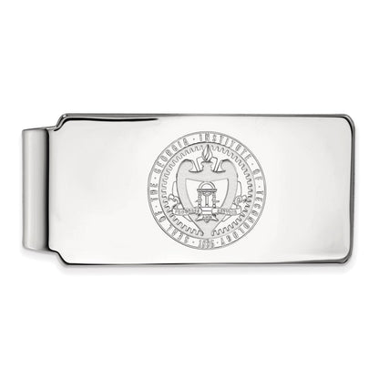 Sterlingsilber Rhodiniert Logoart Georgia Tech Wappen Geldklammer